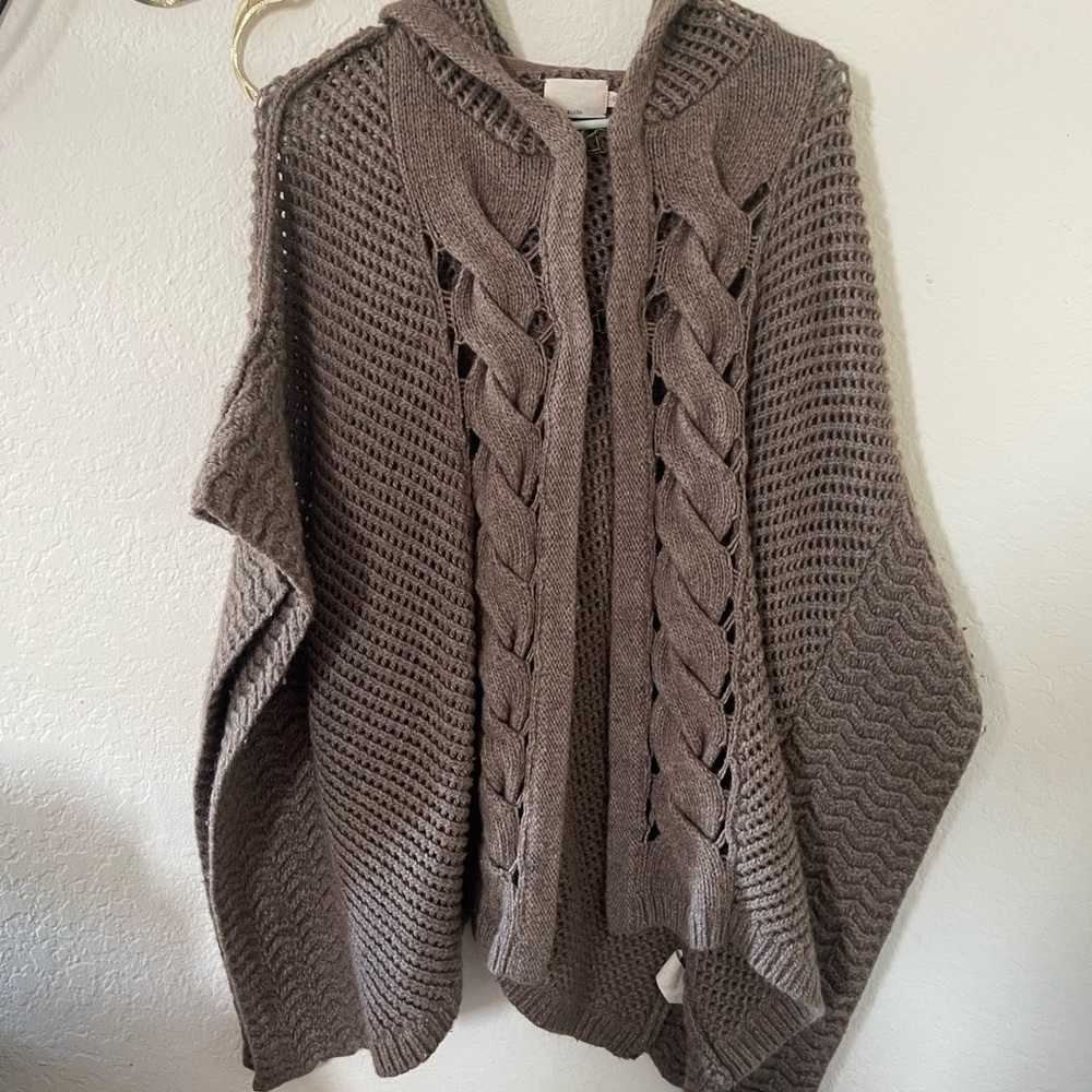 Knitted poncho